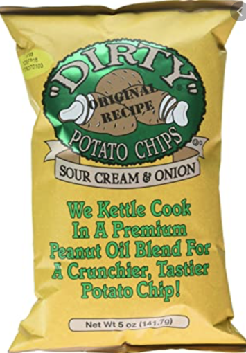 Imagen de SOUR CREAM & ONION POTATO CHIPS DIRTY POTATO CHIPS