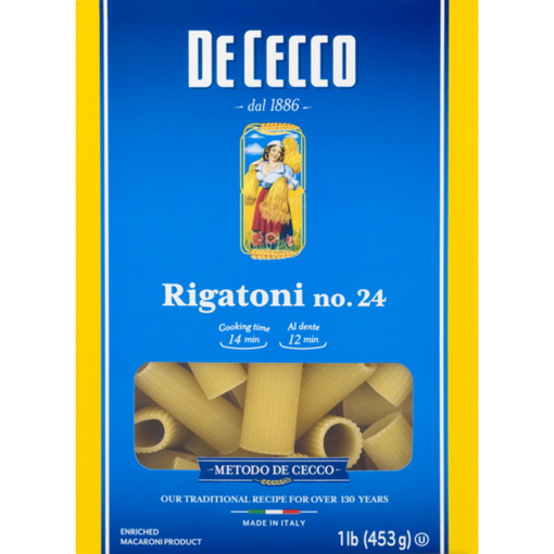 Imagen de RIGATONI #24 PASTA DE CECCO