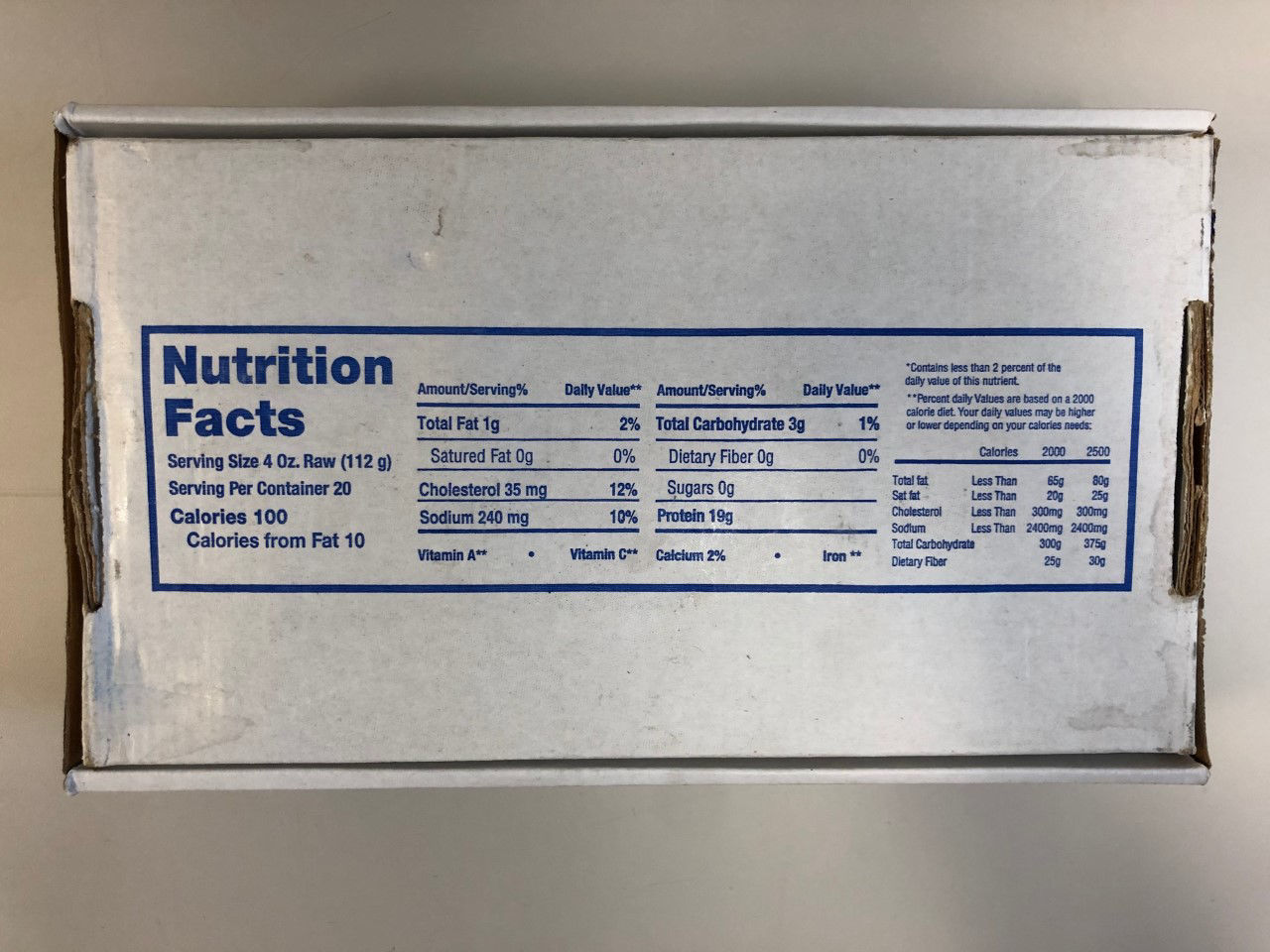 José Santiago Home Delivery. CARUCHO/CONCH FILLET 100 % CLEAN PACKER LABEL